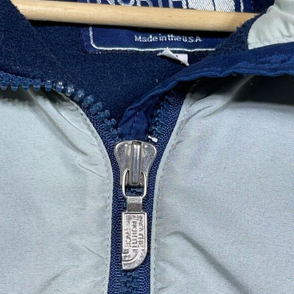North‎ Face Jacket Women Size Medium Made in the USA Gray Blue Full Zip - Picture 8 of 12